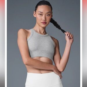ALO Yoga Gray seamless delight top